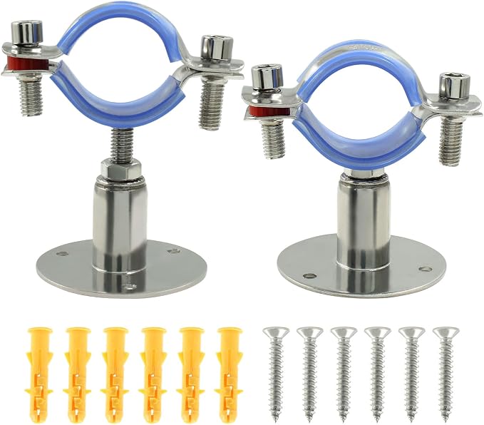 2PCS Wall Mount Ceiling Mount Pipe, by Auvotuis