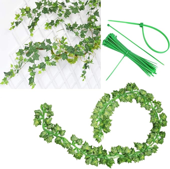 Comtelek 252 FT Artificial Ivy 36 Pack Ivy Vine Garland Ivy Leaves Greenery - Image 3