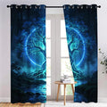 Tree of Life Curtains, Glowing Tree of Life Blackout Curtains 96 Inches Long by Unknown