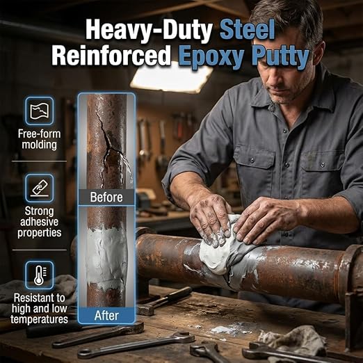 Epoxy Putty Fast Repair Clay, 2-Part Repair Filler Putty - Image 5