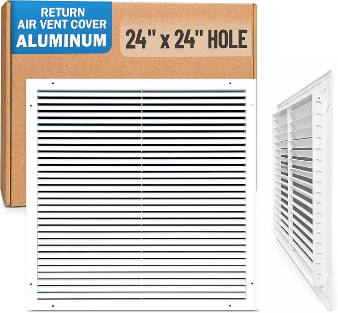 Fits 24x24 Hole | Aluminum Return Air Grille by Handua | Vent Cover Grill by Handua
