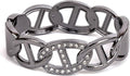 SPUNKYsoul Chain Link Buckle With Rhinestones Cuff Bracelet in Gold, Silver Rose Gold and Gun Metal for Women