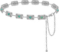 Waist Chain Belts Women Girls Metal Belly Link Adjustable Waist Belt for Jeans and Dress