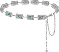 Waist Chain Belts Women Girls Metal Belly Link Adjustable Waist Belt for Jeans and Dress
