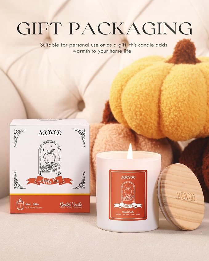 AOOVOO Apple Pie Scented Candles - Image 7