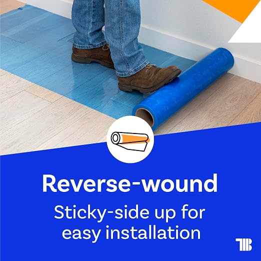 TapeManBlue Floor Protection Film, Made in USA, Painting and Construction - Image 3