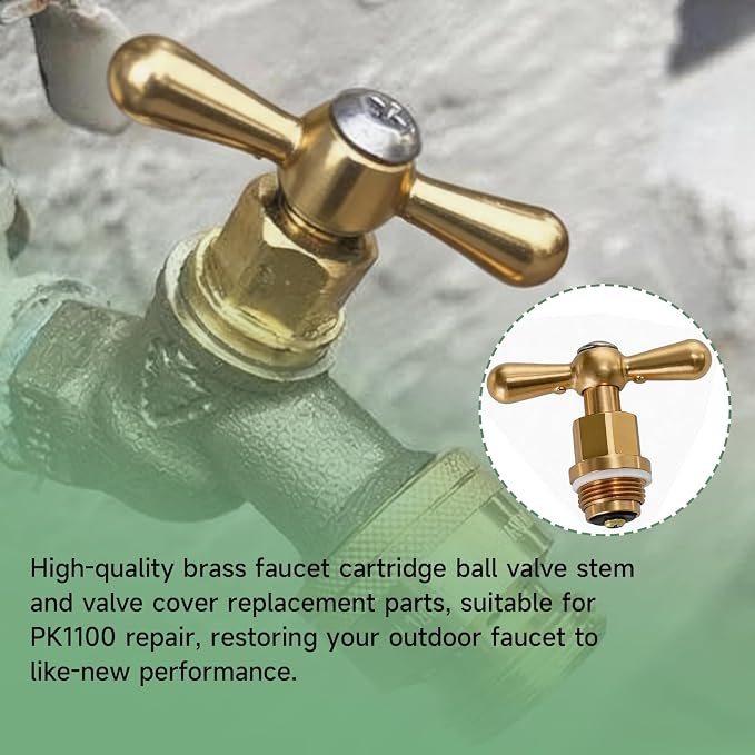 USonline911 PK1100 Brass Globe Valve Stem and Bonnet Kit - Image 5