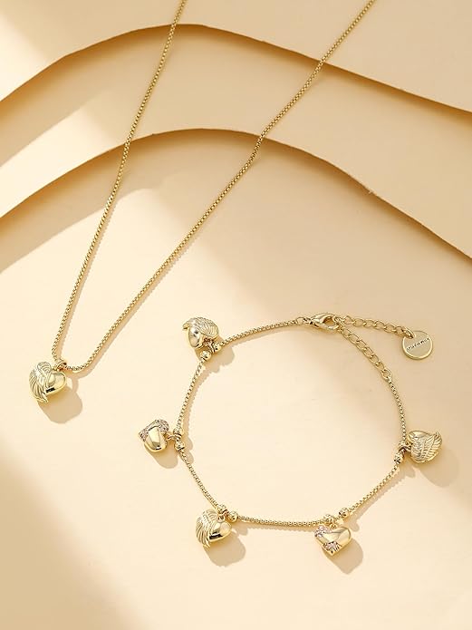 Heart Pendant Necklace for Women, Dainty Cute Pendant Necklaces Women's Trendy Simple Jewelry Gifts for Valentines