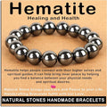 AD Beads Handmade Gemstone Stretch Elastic Bracelet Crystal Healing Reiki Nature's Beauty and Spiritual Essence Unisex