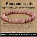 AD Beads Handmade Gemstone Stretch Elastic Bracelet Crystal Healing Reiki Nature's Beauty and Spiritual Essence Unisex
