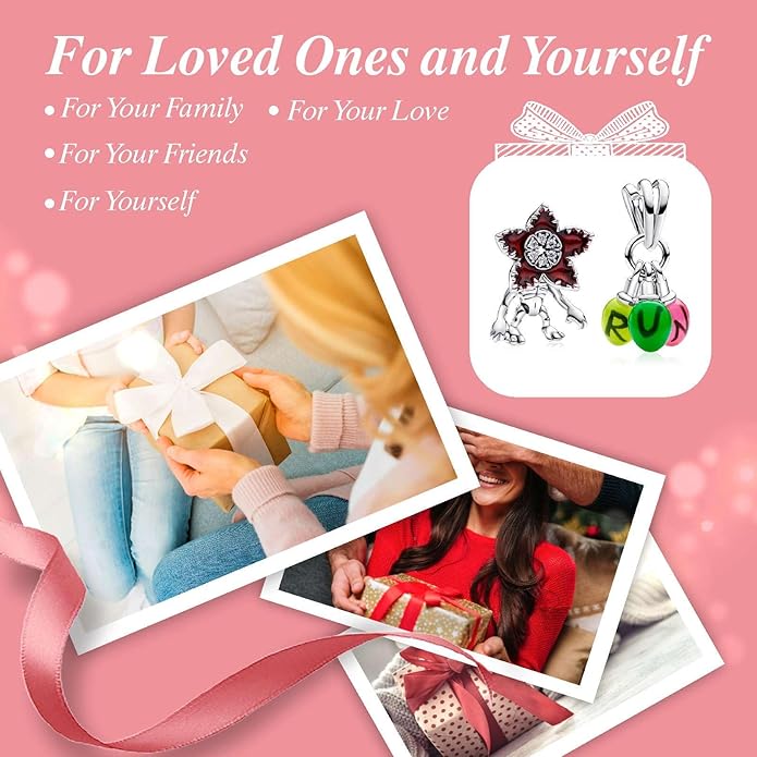 Cute Fashion Heart Charms,S925 Sterling Silver Charm,Bead for Bracelets and Necklaces,For Women Jewelry Present