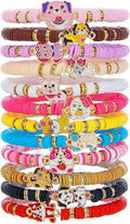 Friendship Bracelets Boho Stackable Bracelets for Women Surfer Heishi Clay Bead Bracelets Stretch Preppy Bracelets Colorful Boho Bracelets for Women