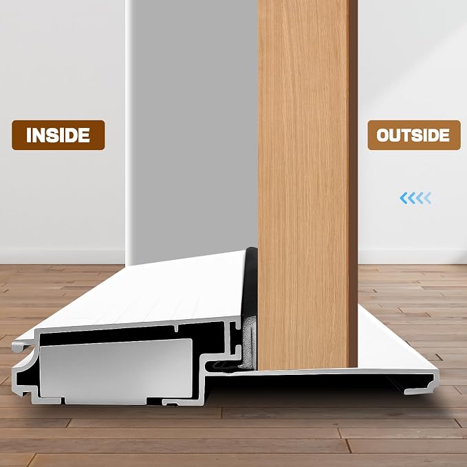 Tandefio 2 Pcs 4-9/16"x1"x36" Exterior Door Threshold Heavy Duty Aluminum - Image 7