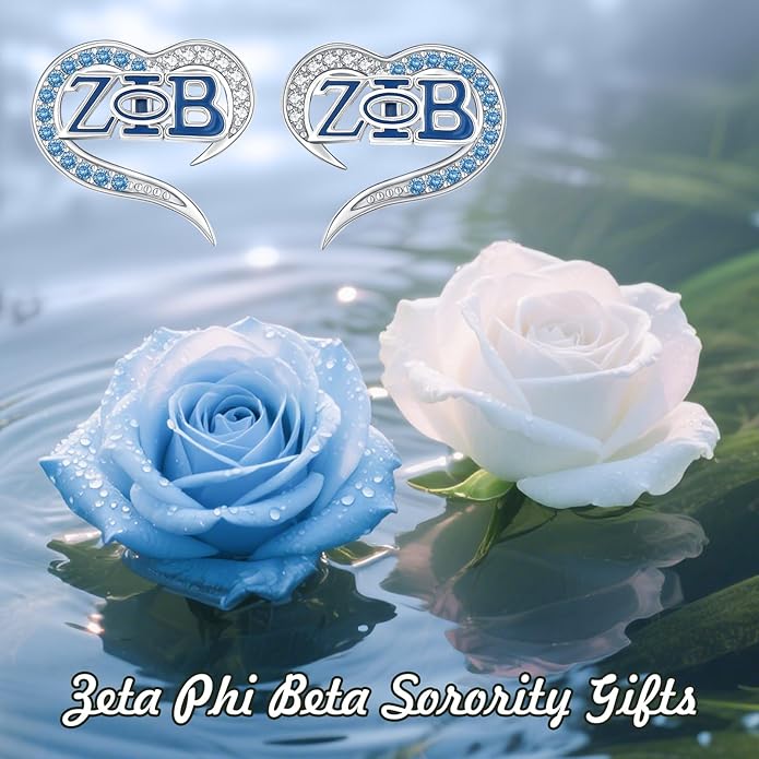 AKA/ZPB/DST/SGR/OES Sorority Gifts for Women 925 Sterling Silver Sorority Paraphernalia Gifts Greek Jewelry for Finer Women
