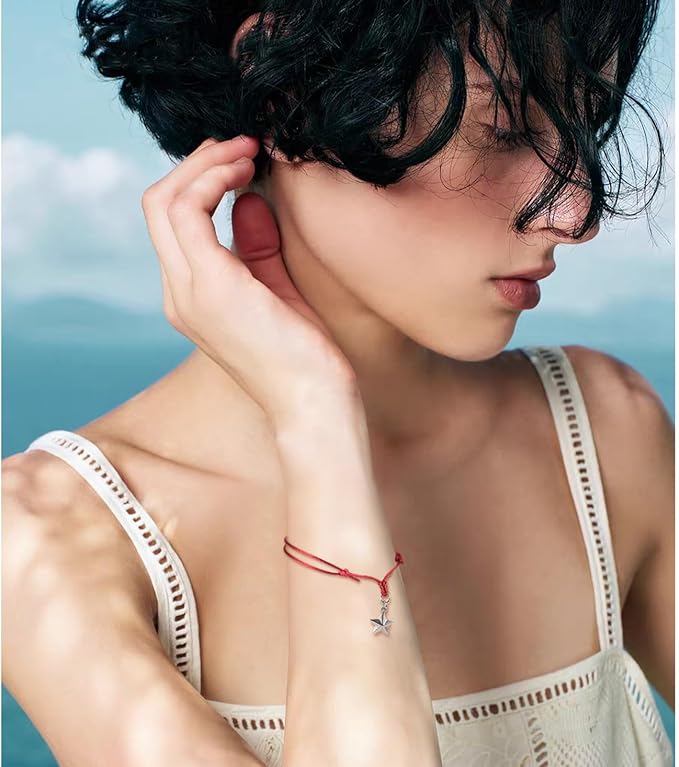 40Pcs Adjustable Braided Cord Colorful Waxed Thread Half Finished Bracelet with Jump Rings Knotting Bracelet Ropes for Wrist DIY Women Jewelry Friendship Bangle Decor 8.5-16cm Long-Red