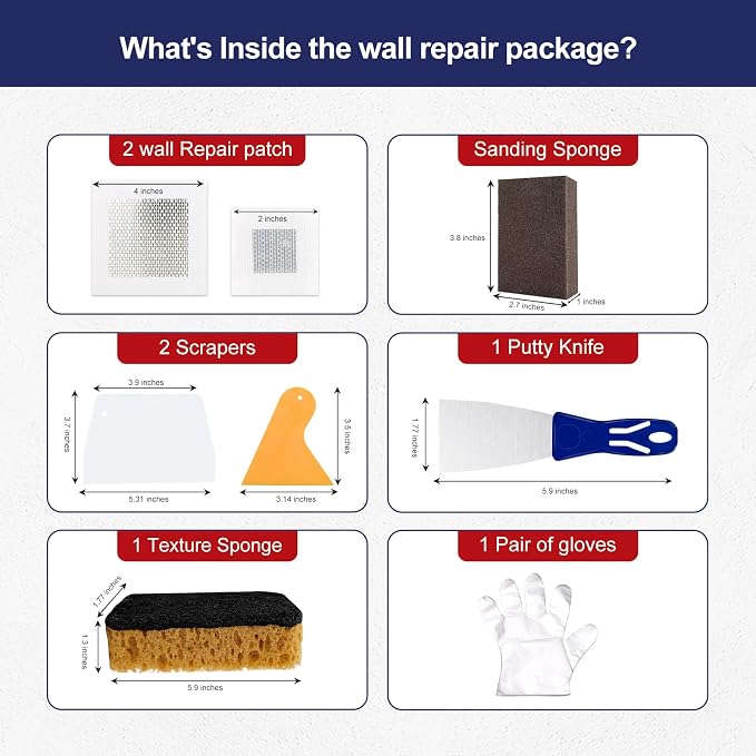 BONCART 17.2Oz Drywall Patch Repair Kit – Professional All-in-1 Tool Set | - Image 3
