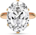 Linawe Cubic Zirconia Imitation Diamond Moissanite Rings for Women, 14K Gold/Rose Gold/Silver Adjustable Chunky Ring, Costume Rhinestone Jewelry for Wedding Engagement