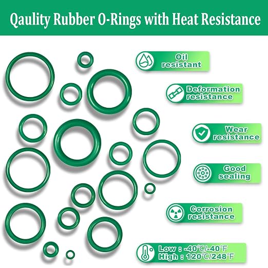 O Ring, Car Air Conditioning O Ring Kit, Auto Vehicle Repair Faucet Plumbing - Image 8