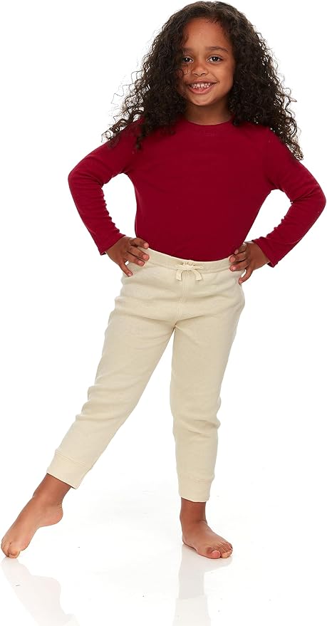 Cudlie 5-Pack Baby/Toddler Girls Joggers - Lounge Pants, Active Sweatpants Sweats - Fashion Joggers for Girls