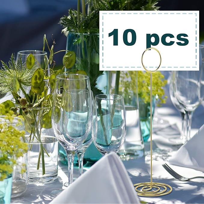 Table Number Holders, Photo Holder | Picture Holder, Cards Stand Name Menu Clips - Image 3