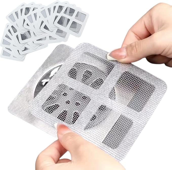 Disposable Hair Drain Stickers, Disposable mesh Cover Sewer Filter Screen by Unknown