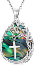 Jewish Jewelry Tree of Life Necklace 925 Jewish Sterling Silver Pendant Necklace Women Gift