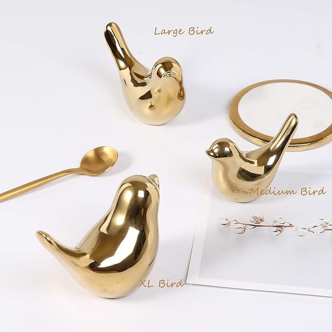 FANTESTICRYAN Small Birds Statues Home Decor, Modern Style, M&L | Ceramic - Image 5