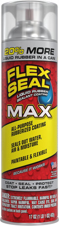 Flex Seal MAX, 17 oz, Stop Leaks Instantly, Waterproof Rubber Spray On Sealant by FlexSealProducts
