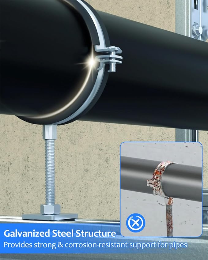 6 Inch Split Ring Pipe Hanger Fit - Image 3
