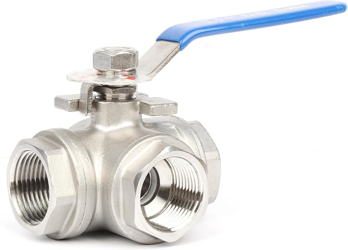 U.S. Solid 1" 3 Way Ball Valve - Image 7