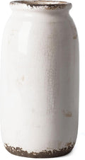 VICTOR & TERESA Rustic Large White Vase by VICTORTERESA