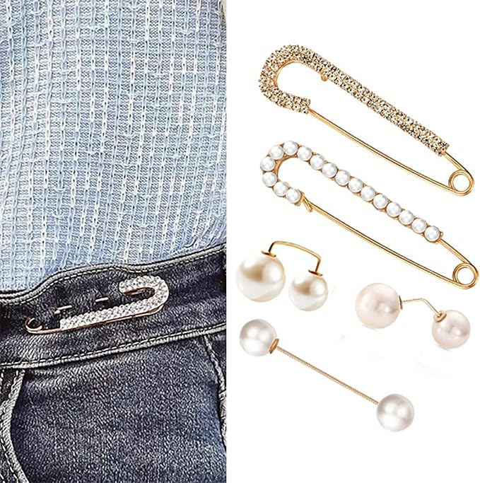 Fashion Pearl Brooch, Sweater Shawl Pearl Pin, Elegant and Fashionable, Enhance your Temperament, Suitable for a Variety of Occasions to Wear