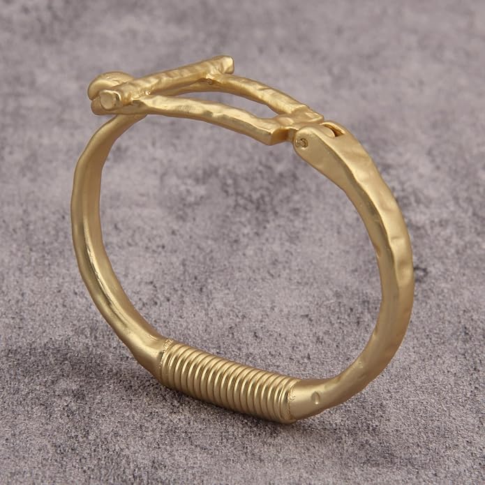 Gold Cuff Bracelet for Women Silver Beaded Bracelets Open Bangle Stackable Stretch Bead Bracelet Boho Jewelry Gifts for Wife Couple