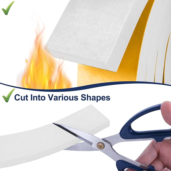 16.5Ft Foam Tapes Self Adhesive Foam Seal Strips 1/2In x 1/2In x 16.5Ft Each - Image 4