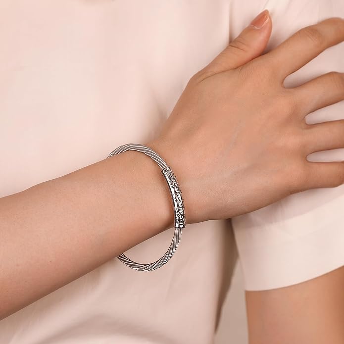 Cuffs Bracelet for Women Minimalist Gold Coil Craft Cuff Bracelet Italian Coil Craft Handmade Jewelry Christama Birtherday Gift