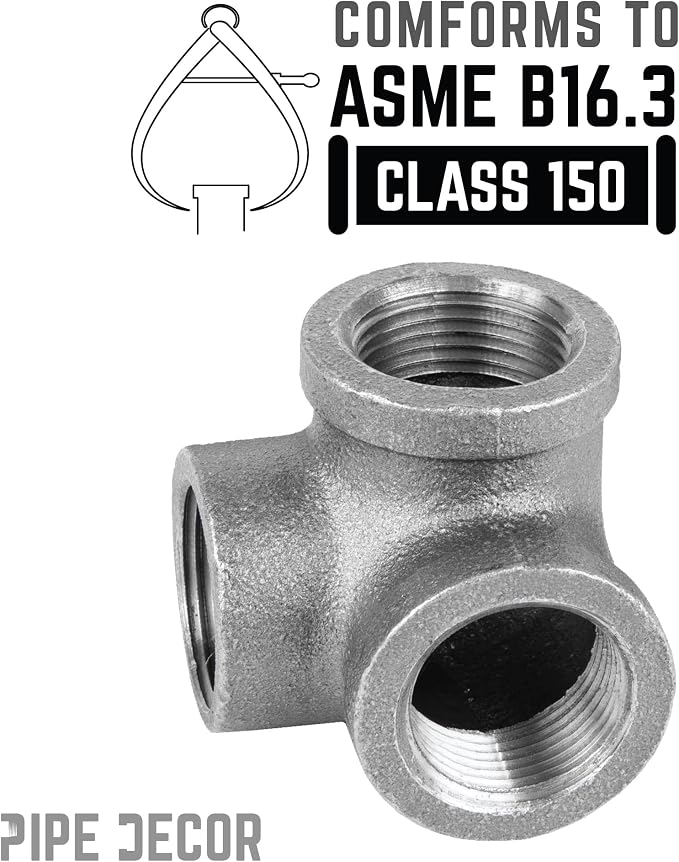 PIPE DECOR Side Outlet Elbow Fitting, 3/4 Inch, DIY Furniture, and Standard 3/4 - Image 5