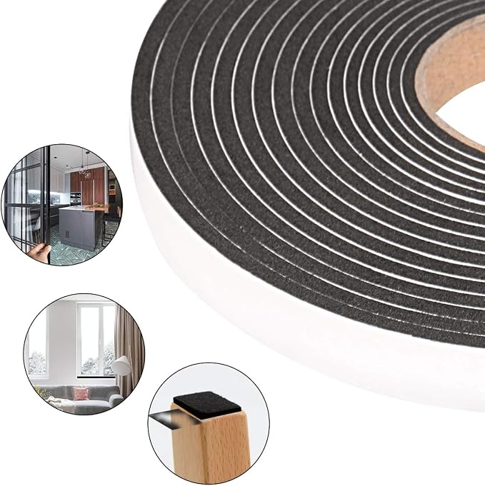 Seal Foam Tape, 1/2 Inch W x 1/8 Inch T Weather Stripping - Image 5