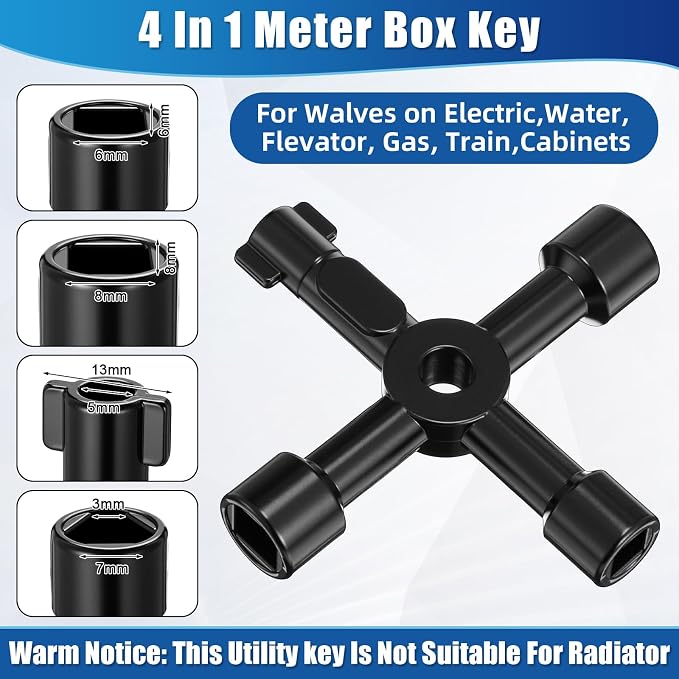 5 Pcs Angle Stop Wrench Kit Plumbing Tool, Compression Sleeve Puller - Image 3