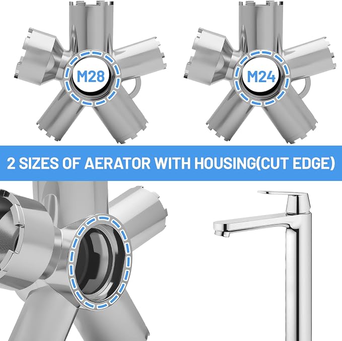 10-in-1 Heavy-Duty Metal Faucet Aerator Remover Kit - Image 5