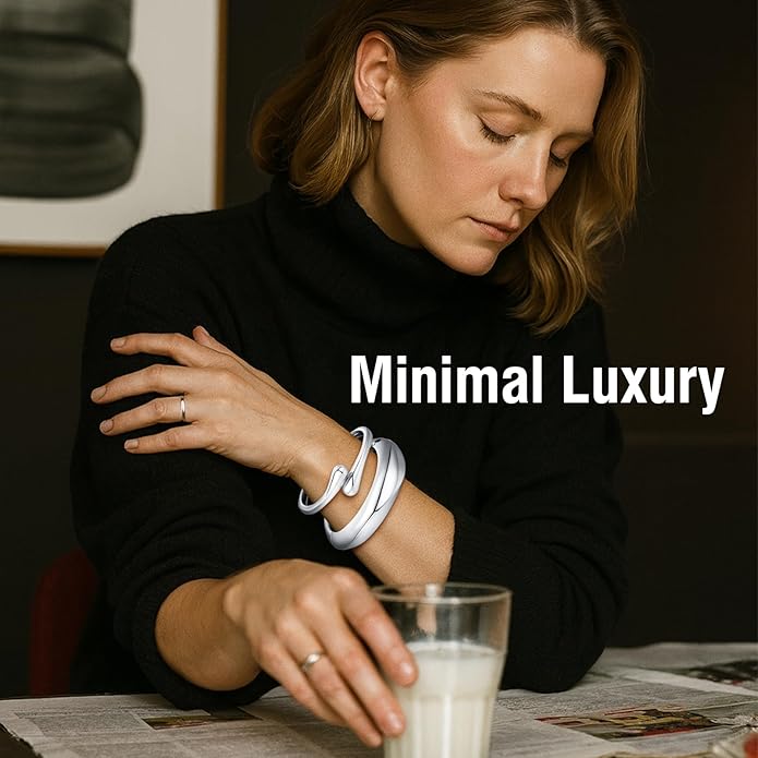 Chunky Gold Bangle Bracelets for Women Trendy 14K Gold Plated Cuff Bracelets Stack, Dainty Bracelet Sets Fashion Jewelry Gift