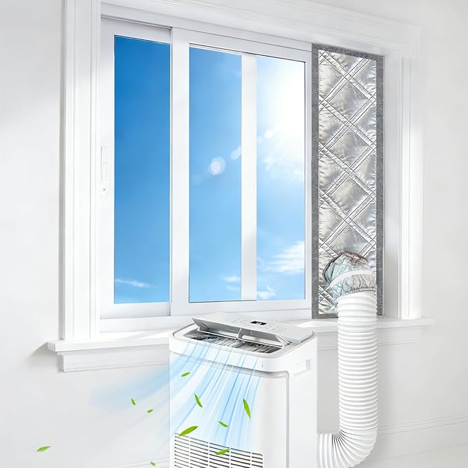 3-Layer Insulated Portable AC Window Seal Kit Max 70" Stepless Adjustable - Image 9