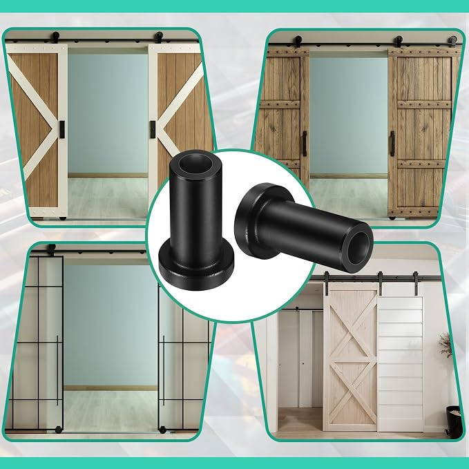Zonon 10 Set 2 Inch Barn Door Spacers Kit Sliding Replacement Barn Door Rail - Image 6