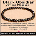 AD Beads Handmade Gemstone Stretch Elastic Bracelet Crystal Healing Reiki Nature's Beauty and Spiritual Essence Unisex
