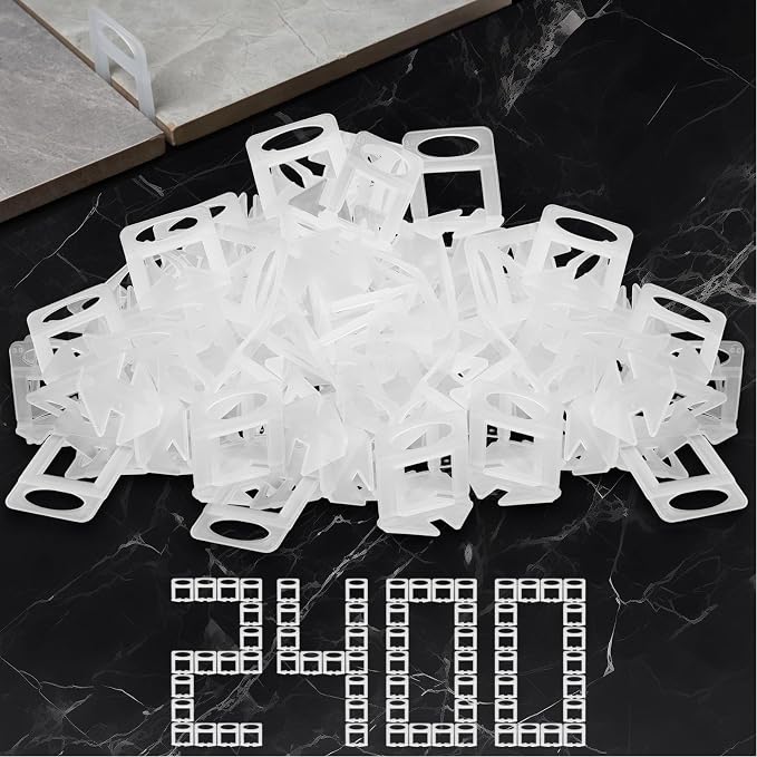 Storystore 2400pcs Tile Leveling System Clips 1/16" Tile Spacers | Tile by Storystore