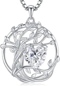 Gorgeous Moissanite Necklaces for Women - Valentine's Day Gifts for Wife Girlfriend, 925 Sterling Silver 1-3CT Moissanite Pendant Jewelry, Wedding Anniversary Birthday Christmas for Mom