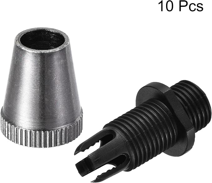 uxcell Cable Glands Strain Relief Cord Connector Grips Metal Black 10Pcs - Image 4