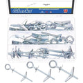 Glarks 18pcs M4 M5 M6 O-Shaped Eye Bolt Toggle Anchors Set by Glarks