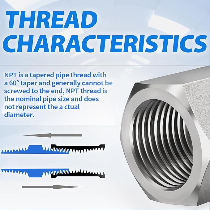 ChillWaves 304 Stainless Steel In-Line Split Check Valve 1/2" NPT Female Thread - Image 6