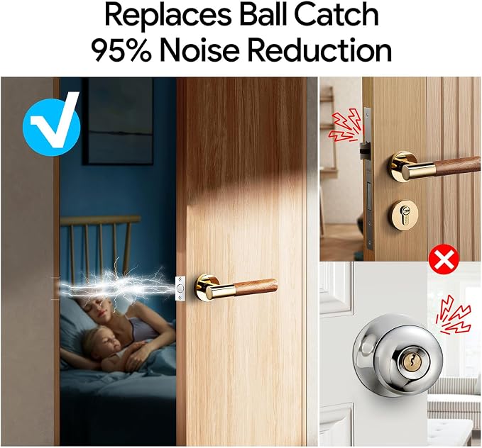 Mousike Door Ball Catch Hardware, Adjustable Hidden Magnetic Ball Catch - Image 3
