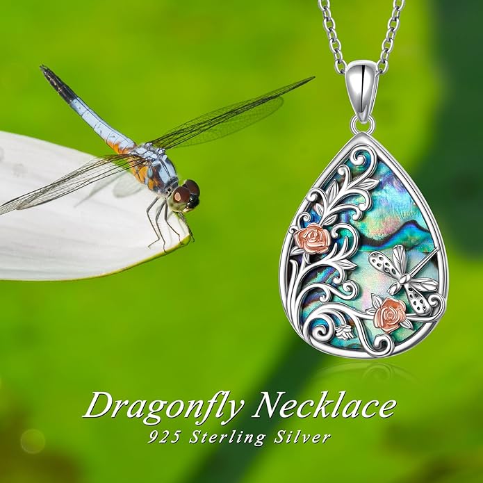 FLYOW 925 Sterling Silver Cute Animal Jewelry Hummingbird/Butterfly/Wolf/Corgi/Cat/Snake/Spider/Bat/Penguin/Bear/Opossum/Frog/Guinea Pig for Women Mother Friend Animal Lovers